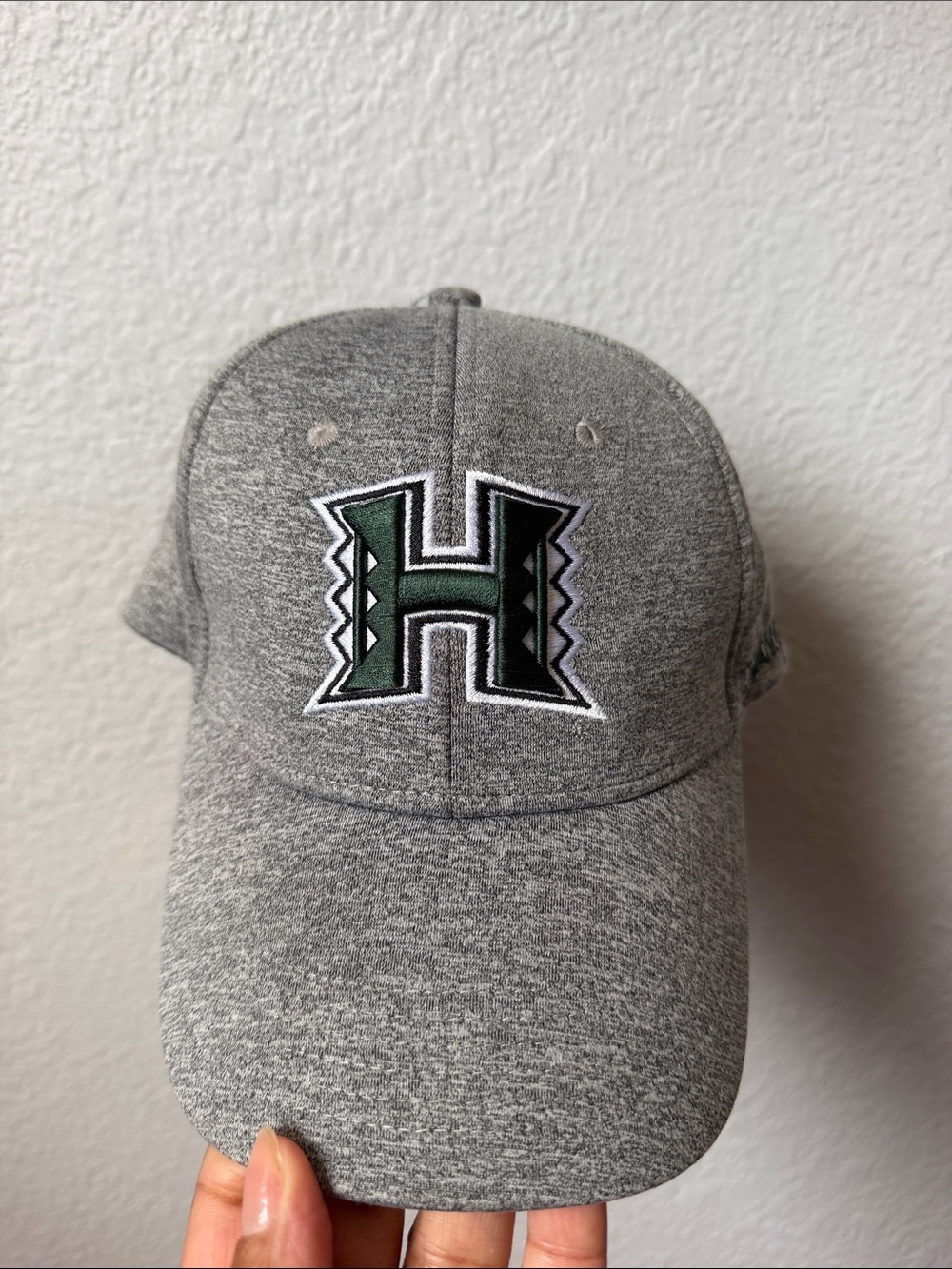 Hawaiian Warriors Gray Hat with Embroidered Logo